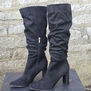 New York & Company Black Heeled Boots Size 9